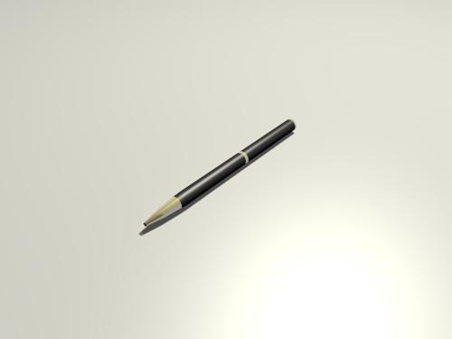 Black Pen With Brass Trim preview image